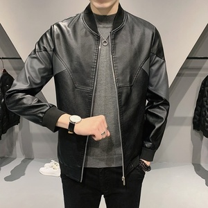 PY5253P85木木潮男皮衣刺绣夹克外套男装PU皮衣男士皮衣2023新款图片