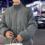 MY5787P75港风纯色立领棉服外套男装羊羔绒内里宽松男生棉衣光板，男装棉衣，星座510A-2