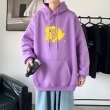 L2457P48港风2023秋冬新款大码潮男连帽情侣卫衣男连帽外套，男装卫衣，星座510A-2