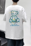 T1908P25港风室内新款半袖宽松圆领印花t恤情侣装潮牌男士夏季t恤，男装T恤，星座510A-6