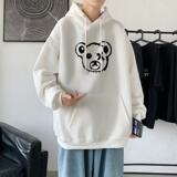 L2459P48延续潮流元素潮趣文字字母印花常规款连帽卫衣男，男装卫衣，星座510A-2