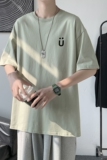 T2251港风室内2021夏新款纯色T恤纯棉宽松五色可选男女情侣T恤，男装T恤，星座510A-6