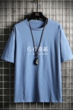 T2301网格挂拍短袖t恤男ins潮牌小众宽松夏季半袖衣服原宿港风，男装T恤，星座510A-6