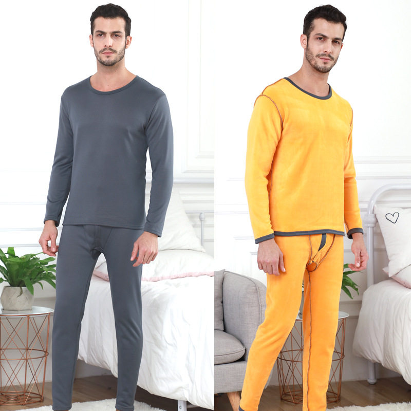 NU8558P39男加绒加厚防寒秋衣秋裤女秋冬情侣套装黄金绒保暖内衣，保暖内衣，星座510A-6