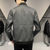 PY5253P85木木潮男皮衣刺绣夹克外套男装PU皮衣男士皮衣2023新款，男装皮衣，星座510A-2