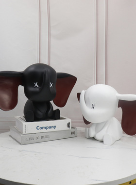 创意大耳朵小飞象可爱雕塑摆件