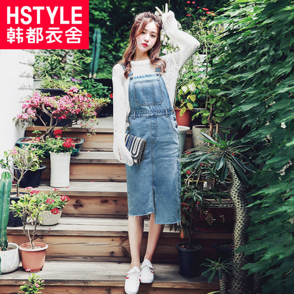 韩都衣舍18年新款 宽松显瘦牛仔背带连衣裙 天猫优惠券折后¥86包邮(¥176-90) 韩都衣舍18年新款 宽松显瘦牛仔背带连衣裙 天猫优惠券折后¥86包邮(¥176-90)