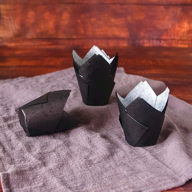 烘焙防油纸杯 蓝色黑色甜品台食品级杯子蛋糕耐高温麦芬纯色纸杯,厨房/烹饪用具,烘焙用纸,淘宝优惠券,粉丝福利购,淘宝优惠卷