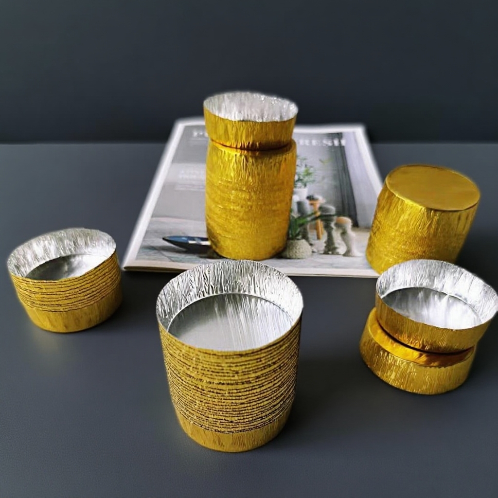 锡纸托法式饼干酥饼乳酪月饼模具流心芝士挞烘焙蛋挞烘焙模具