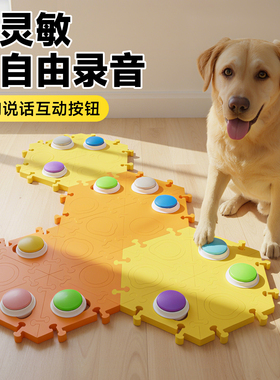 狗狗说话按钮按键发声器语音吃饭垫子宠物小狗录音指令训练按铃器