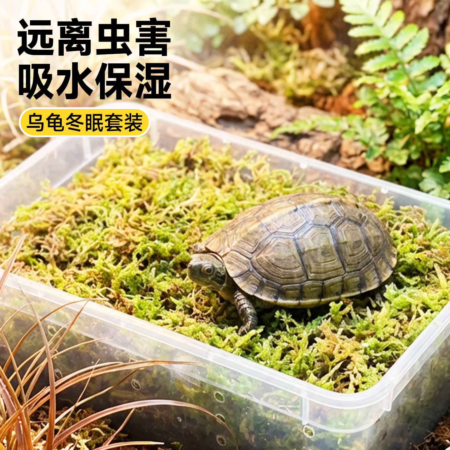 乌龟冬眠套装免泡型椰土过冬神器