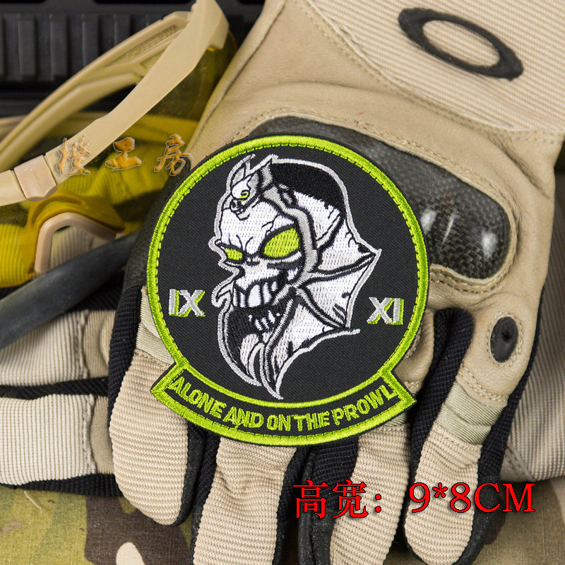 独自徘徊吸血蝙蝠刺绣魔术贴贴章徽章臂章刺绣贴章橙工房正品