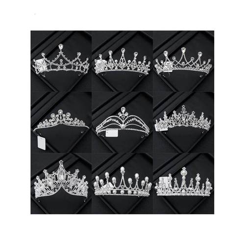 公主皇冠头饰新娘水钻王冠结婚纱礼服发箍女十八岁成人礼生日发饰