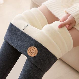 一体东北特厚保暖裤 羊羔绒打底裤 大码 加绒加厚高腰棉裤 女外穿冬季