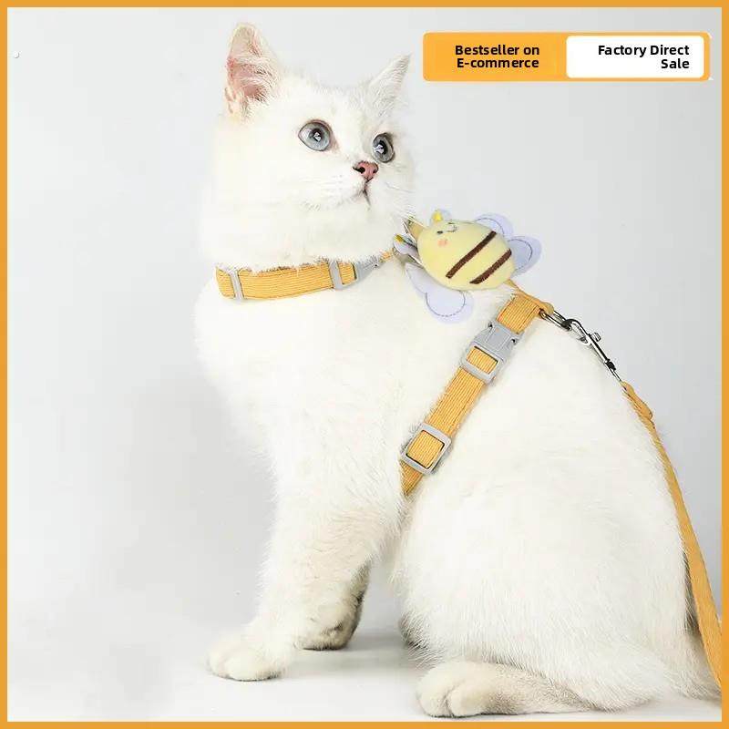 采购产品猫牵引绳，防断裂i型猫行走绳，小猫挽具，可调节宠物狗