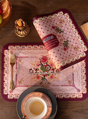 防水杯垫免洗防水防油餐垫餐桌垫家用茶几隔热垫碗垫美式餐具垫