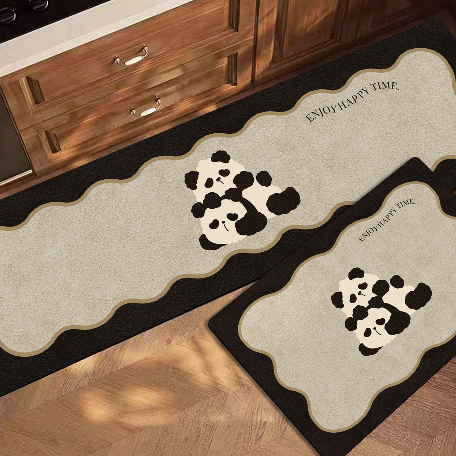 科技绒地垫防滑波浪边门垫脚垫