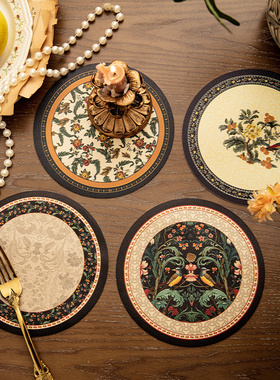 轻奢高级感隔热垫免洗防水防油餐桌餐具垫高颜值杯垫碗盘垫桌垫