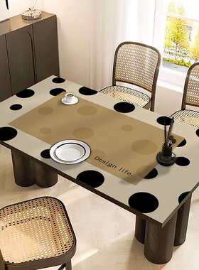 新家用设计现代简约风格桌垫防水防油pvc皮革茶几垫餐桌垫防烫垫