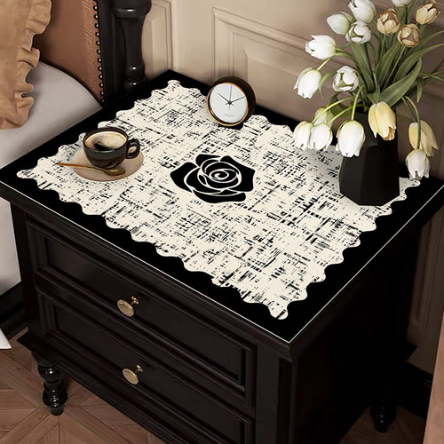 现代轻奢床头柜防尘盖垫洗衣机垫