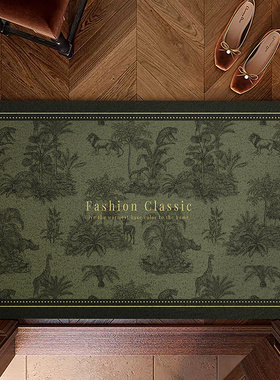 轻奢入户门高级感鞋底蹭土丝圈地垫加厚PVC玄关耐脏地毯可裁剪