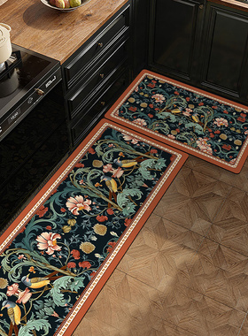 高级感厨房防滑防油脚垫长条形床边毯硅藻泥吸水吸油门垫浴室垫子