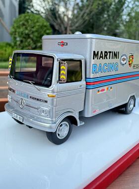 1:64 ScaleMini 奔驰 LP608 Porsche运输卡车 限量树脂收藏模型