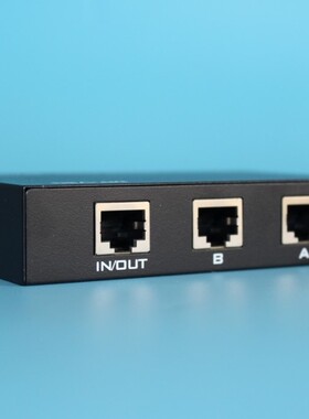 MT-RJ45-2 网络切换器 RJ45 8芯网络内外网切换器 2口网络共享器