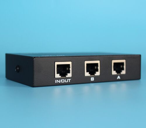MT-RJ45-2 网络切换器 RJ45 8芯网络内外网切换器 2口网络共享器