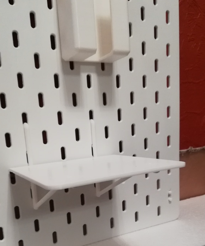 适用宜家SKADIS 斯考迪斯 宜家洞洞板配件 平板平台支架13x13cm