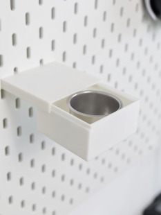 适用宜家SKADIS斯考迪斯宜家洞洞板配件 &抽屉支架 咖啡粉碗磁吸