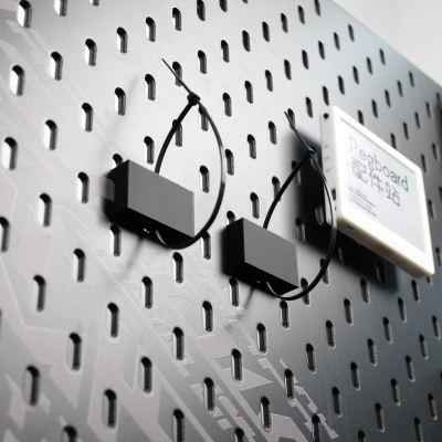 适用宜家SKADIS斯考迪斯宜家洞洞板配件 通用排插拖线板扎带支架