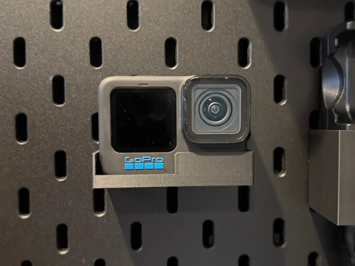 适用宜家SKADIS斯考迪斯宜家洞洞板配件 GoPro Hero11/12代支架