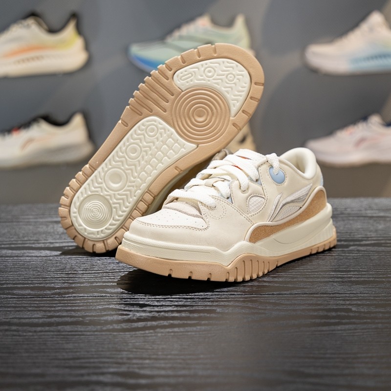 李宁潮跃板鞋女子2026春季新款舒适软弹低帮经典休闲鞋AGCW012,运动鞋new,板鞋,淘宝优惠券,粉丝福利购,淘宝优惠卷