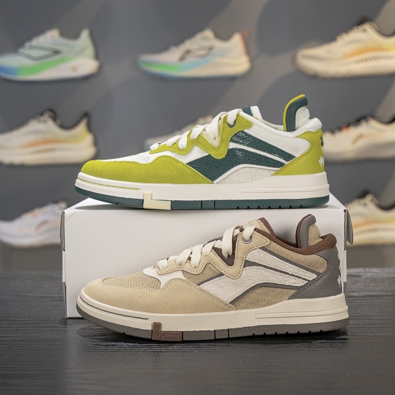 李宁系带男女通用低帮滑板文化鞋