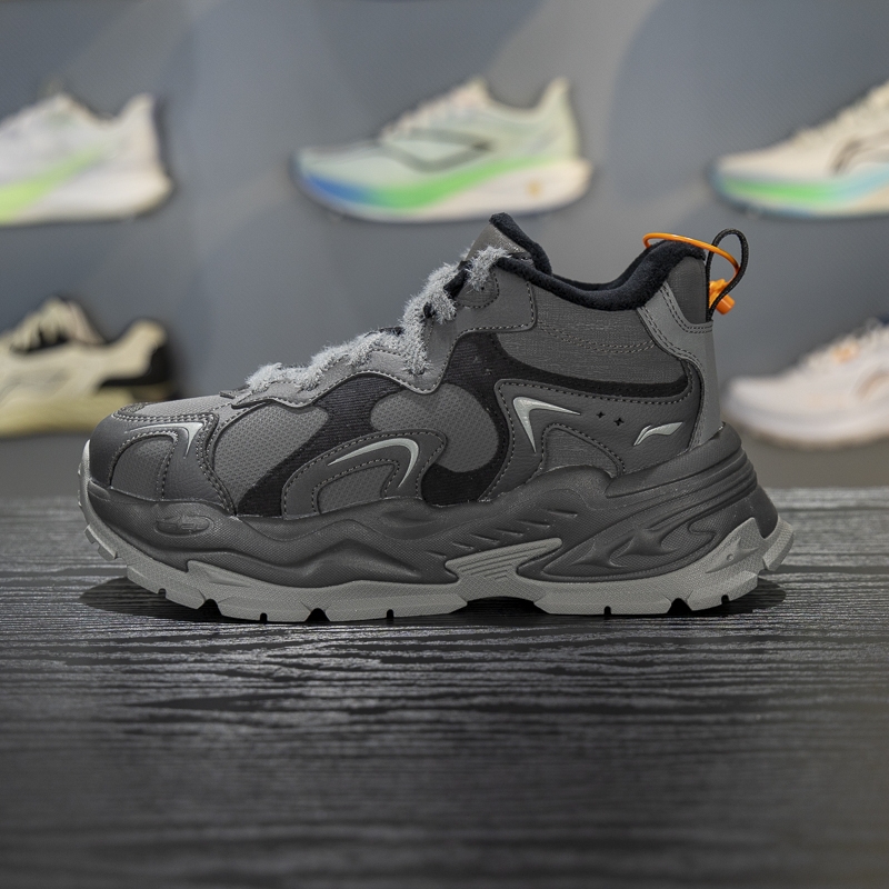 李宁保暖女子系带休闲鞋