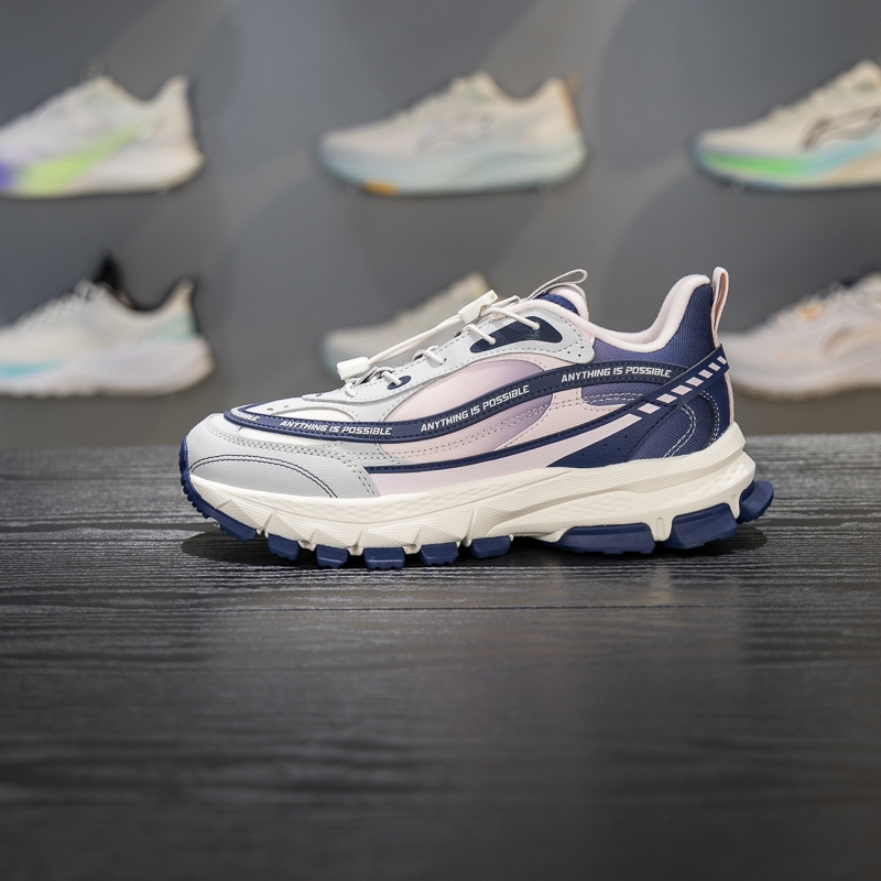 李宁秋冬减震回弹加绒休闲鞋