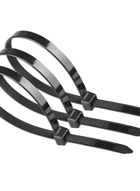 尼龙扎带100条批发nylon cable ties外贸直供自锁束线扎带100条