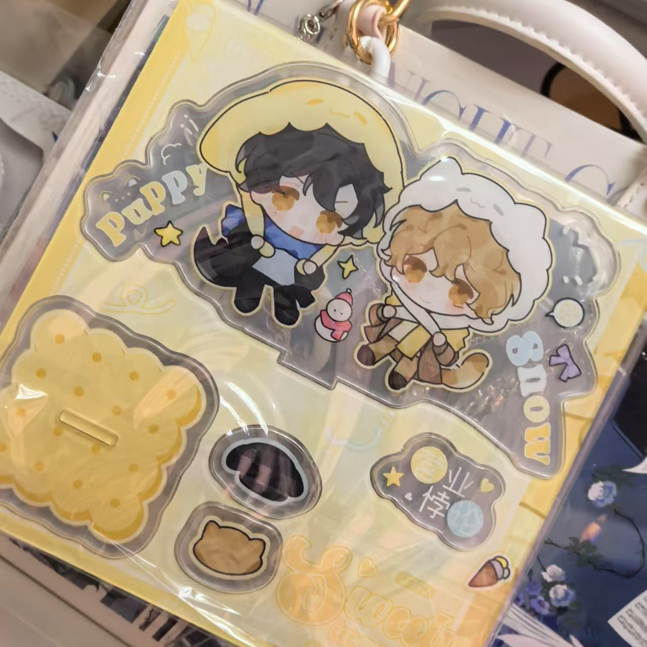 新款营业悖论双人QQ立牌周边亚克力立牌高颜值桌面摆件送朋友礼物