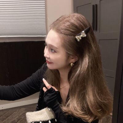 百搭好用经典黑色气质边夹发夹