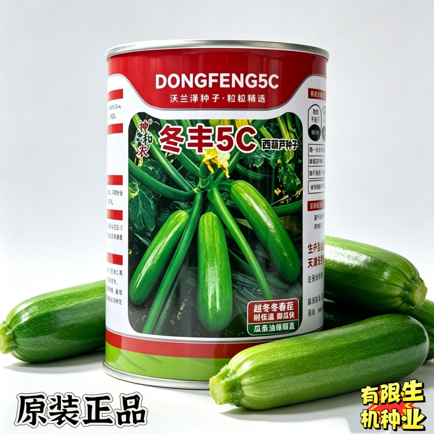 冬丰5C西葫芦种子 越冬冬春茬专用 油绿耐低温高产西葫芦占瓜籽