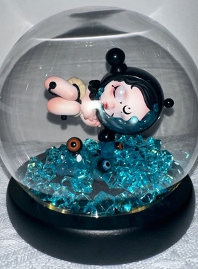 漫相集展示盒sp泡泡玛特盲盒圆形玻璃罩子水晶球玩偶手办创意摆件