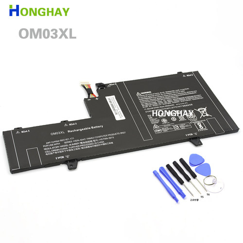 适用惠普HP EliteBook X360 1030 G2 HSN-I04C OM03XL 笔记本电池