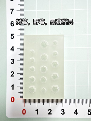 微缩食玩桑葚树莓野莓食品级硅胶模具原创粘土软陶6分12分模具YM