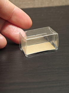 微缩食玩pet透明包装盒甜品包装盒pvc透明盒子粘土软陶6分12分