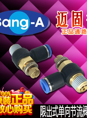 现货韩国相阿Sang-A高精度GNSE系列原装正品气动调节单向节流接头