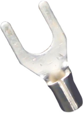 UT10-4冷压接线端子叉型U型裸端子铜线鼻子铜镀银接线耳500只i.