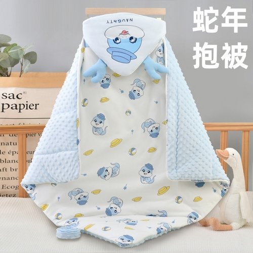 蛇年包被新生儿夏季薄款抱被初生儿春秋款包被产房秋冬加厚款抱毯