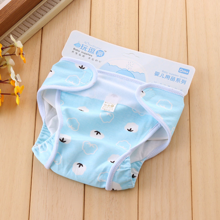 婴儿尿布裤纯棉尿布兜春夏秋透气可洗布尿裤新生儿防水防漏隔尿裤