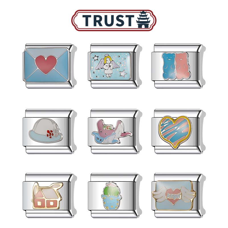 Trusta钛钢diy模块手链生日礼物